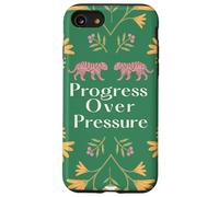 Progress Over Pressure Citation de Motivation rétro esthétique Coque pour iPhone SE (2020) / 7/8