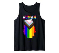 Progress Pride Flag Human LGBTQ+ Community LGBT Débardeur