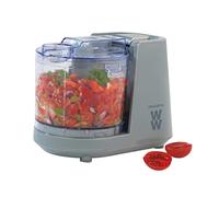 Progress WW EK5249WW Mini Chopper Pro Hachoir pour sauces, sauces, chapelure, bol de 350 ml, fonctionnement One Touch, goulotte d'alimentation pour huile et liquides, lame en acier inoxydable, 150 W