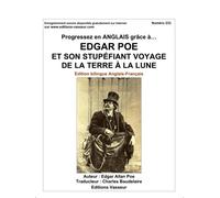 Progressez en anglais grâce à Edgar Poe et son stupéfiant voyage de la terre à la lune - Edgar Allan Poe - Vasseur - broché - Méthode de langue