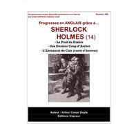 Progressez en anglais grâce à Sherlock Holmes Le pied du diable, Son dernier coup d'archet, L'entonnoir de cuir, Edition bilingue français-anglais - Sir Arthur Conan Doyle - Vasseur - broché - Méthode