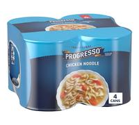 Progresso Soupe traditionnelle au poulet et aux nouilles, prête à servir, 538,6 g, lot de 4
