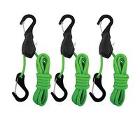 Progrip 056340 Better Than Bungee Rope Lock Tie Down with Snap Hooks: 6' Green Parcord (Pack of 3)