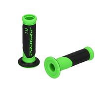 Progrip 732 Double Density Road Grips Poignées Caoutchouc Ouvert Noir/Vert Fluo