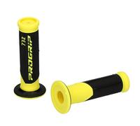 Progrip 732 Double Density Route Poignées Noir/Jaune Fluo