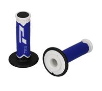 Progrip 788 Cross Triple Densité Poignées Grips Gomme Blanc/Noir/Bleu