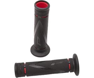 PROGRIP Manopole Strada 838-OE-149 - Doppia Densità Rosso/Nero