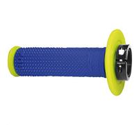 Progrip Poignées 708 lock On Jaune Fluo/Bleu Électrique 22/2