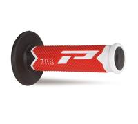Progrip Poignées de guidon MX 788-216 – Triple densité – Blanc/Rouge/Noir 22 mm/125 mm