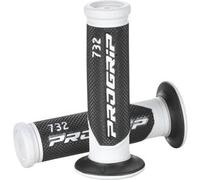 PROGRIP Handlebar saisit 732, blanc/noir, 7/8 pouces, extrémité ouverte, noir-blanc