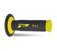 Progrip Poignées de guidon 791 double densité Noir/Jaune