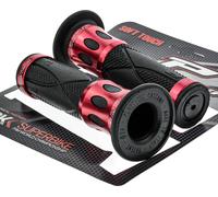 Progrip poignées en caoutchouc poignées de guidon 728 rouge noir alu caoutchouc pour scooter moto 22mm 25mm