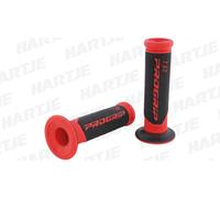 Progrip poignées en caoutchouc poignées de guidon 732 rouge noir en caoutchouc pour moto scooter cross quad 22mm 25mm