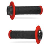 Progrip Poignées 708 Lock-On - Double densité Rouge/Noir 22 mm / 125 mm