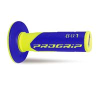 Progrip Poignées MX 801-252 Double densité Jaune fluo/Bleu