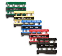 Prohands Gripmaster Lot de 5 Exercices pour la Main et Les Doigts (renforcement de la Main), à Ressort, système de Piston de Doigt, isoler et exercer Chaque Doigt, Vert, Jaune, Bleu, Rouge, Noir