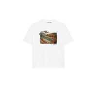 Prohibited T-Shirt 'Courtside' marron / olive / noir / blanc, Taille XS