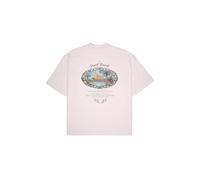 Prohibited T-Shirt 'Grand Pool' bleu ciel / orange clair / rosé / noir, Taille XXL