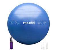 PROIRON Balles d'exercices Fitness Très épais avec mouvements de Yoga, 55CM 65CM 75CM Swiss Ball, Ballon de Gym avec Pompe Rapide, Anti-éclatement et Anti-dérapant Yoga Ball, Bleu Violet Rose