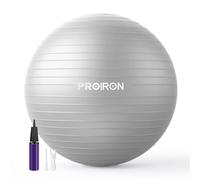 PROIRON Ballon Grossesse 65CM Swiss Ball Ballon Pilates Balles d'exercices Fitness Très épais, Ballon de Gym avec Pompe Rapide avec modèle d’Action, Anti-éclatement et Anti-dérapant Yoga Ball