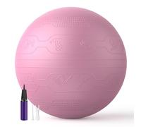 PROIRON Ballon Grossesse 65CM Swiss Ball Ballon Pilates Balles d'exercices Fitness Très épais, Ballon de Gym avec Pompe Rapide avec modèle d’Action, Anti-éclatement et Anti-dérapant Yoga Ball