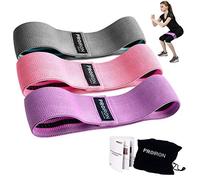 PROIRON Bande Elastique Fitness Bande de Résistance Set de 3 Hip Bands Tissu Antidérapant pour Hanche Jambes Corps Fessiers Musculation Pilates Squat Sport Crossfit