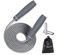 PROIRON Corde a Sauter, 7mm corde a sauter lestée avec 200g Amovible Professionnelle Pondérée, 3M Speed Rope Réglable, Corde à Sauter Adulte, Jump Rope pour Fitness, Boxe, Gym