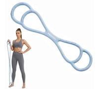 PROIRON Figure 8 Bandes de résistance réglables avec poignées, bandes élastiques pour yoga, bras, poitrine et épaules pour femme - Bleu