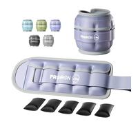 PROIRON Lot of 2 PU Poids pour Cheville Réglables 0.5-2.5kg Poids réglable à la Cheville pour Remise en Forme, Exercice, Marche, Jogging