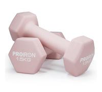 PROIRON Mancuerna de Neopreno Hexagonal, Neoprene Coated Dumbbells 1.5KG,Non-Slip Dumbbells,Sold in Pairs