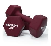 PROIRON Manubri esagonali antiscivolo in Neoprene per Donne e Uomini, Palestra e CASA, esercizi per braccia e Mani (1 kg, 1,5 kg, 2 kg, 3 kg, 4 kg, 5 kg, 6 kg, 8 kg, 10 kg)