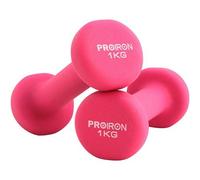 PROIRON PRKNED01K Ensemble de poids d'haltères, 2 pièces, 1 kg, rose