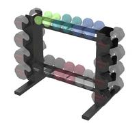PROIRON Rack Rangement Musculation stable pour Contenir 20 Haltères，Support Compact Haltères Capacité de Charge 200 KG, Multi-Couches Porte Haltere pour Familles et Salles de Sport（Seulement Rack）