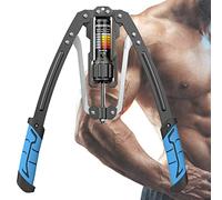PROIRON Réglable Exerciseur à Puissance Hydraulique 10-200kg Musculation Avant Bras Barre Twister d'exercice Travailler Les Muscles des Bras, des épaules, de la Poitrine et du Dos, Noir