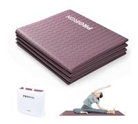 PROIRON Tapis de Yoga Antidérapant Pliable 4mm Tapi Sport Pliabl pour Exercice, Fitness, Pilates, Gymnastique 183 x 61cm,Bordeaux