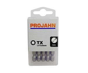 Projahn 2774-10 Lot de 10 forets 1/4'' TX T45 Longueur 50 mm