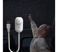 Proje-ctor Veilleuse 2 en 1 Galaxy Projecteur, ciel étoilé 2 en 1 et veilleuse, lampe projecteur d'étoiles planétarium réglable à 360°, décoration de chambre céleste, cadeau pour enfants et adultes
