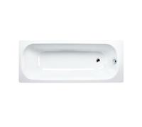 Project 160x70x39.5 cm Baignoire droite en Acier Emaillé, sans pieds, blanc (SATVPRO160)