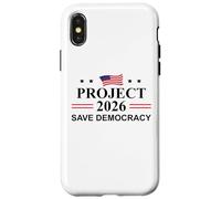 Project 2026 Save Democracy No Kings Protest Fight Oligarchy Coque pour iPhone X/XS