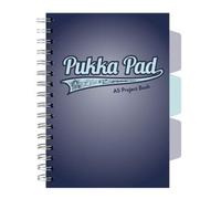 Project Book Navy A5/100K check navy (3 pcs)