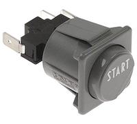 Project Bouton poussoir pour lave-vaisselle S50, P500, P350, T50, P400, S80, T80 Jaune Symbole Start 250 V 1CO Dimensions d'encastrement 28,5 x 28,5 mm 16 A