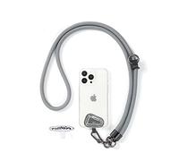 project-cb Téléphone Portable Cords 1,Téléphone Cordon Patch 2,Sangle de téléphone Universelle réglable,en bandoulière Téléphone Cords,lanière de Cou pour téléphone(Gris)