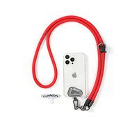 project-cb Téléphone Portable Cords 1,Téléphone Cordon Patch 2,Sangle de téléphone Universelle réglable,en bandoulière Téléphone Cords,lanière de Cou pour téléphone(Rouge)