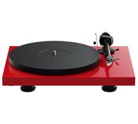 Pro-Ject Platine vinyle Debut Evo 2 - bras carbone, commutation électronique - Rouge brillant