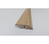 Project DIY® | Profil de rampe en MDF | Bande de seuil 1 m x 44 mm | Hauteur réglable 6-12 mm | Transition parquet stratifié et bois | Facile à installer (chêne)