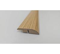 Project DIY® | Profil de rampe en MDF | Bande de seuil | 1 mètre de long | 44 mm de large | Hauteur réglable de 6 à 12 mm | Bande de transition pour parquet stratifié et bois | Facile à installer