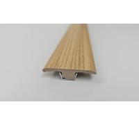 Project DIY® | Profil en T MDF | Bande de seuil 1 mètre 45 mm | Hauteur réglable 6-10 mm | Transition parquet stratifié bois | Facile à installer (chêne)