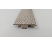 Project DIY® | Profil en T MDF | Bande de seuil | 1 mètre de long | 45 mm de large | Hauteur réglable de 6 à 10 mm | Bande de transition pour parquet stratifié et bois | Facile à installer (gris