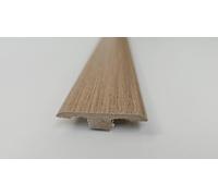 Project DIY® | Profil en T MDF | Bande de seuil | 1 mètre de long | 45 mm de large | Hauteur réglable de 6 à 10 mm | Bande de transition pour parquet stratifié et bois | Facile à installer (noyer