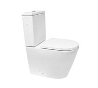 Project ensemble WC à poser sans bride & mécanisme de chasse GEBERIT + abattant SoftClose, blanc brillant (SATPRO31G)